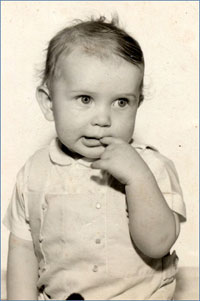 Norman Roe as a small child.